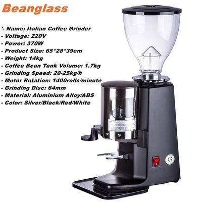 Il nero della macchina 220V di Bean Grinder Flat Burrs Grinding del caffè espresso della macchina del mulino di caffè