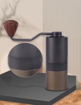 Macinacaffè d'annata Household Mini Flat Burr Adjustable della manovella