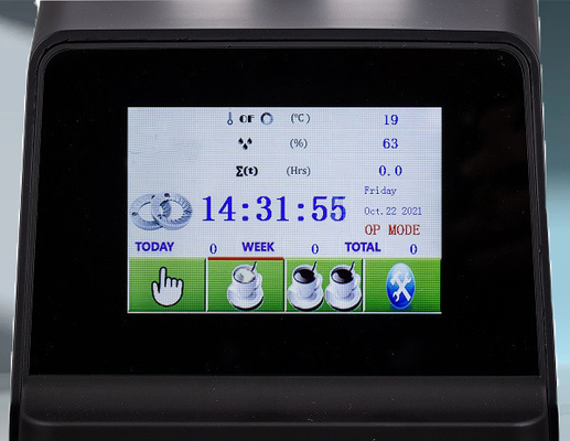 Touch screen LCD Burr Espresso Coffee Grinder Machine piano per il ristorante dell'hotel