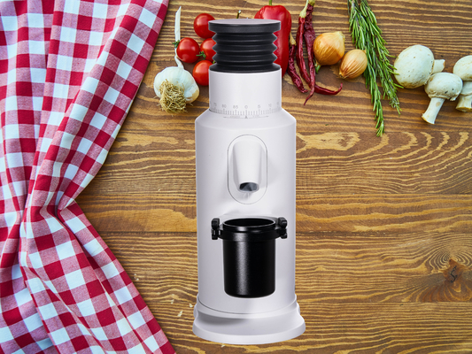 Macinatrice di chicchi di caffè in lega di alluminio con portata personalizzata da 110-220V a 120g