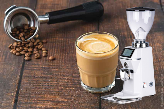 Granel espresso ad alta potenza da 370W con contenitore di polvere di caffè